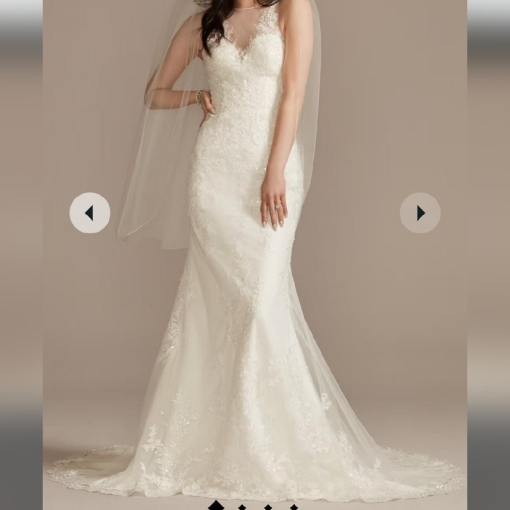 Brand New! Never been worn or altered Wedding Dress, Belt, and Tiara!